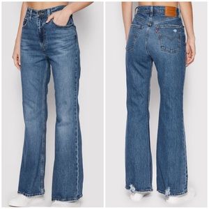 Levi's 70s High Flare Ultra High Rise in Sonoma Step Distressed Size 25‎